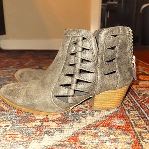 Grey Ankle Boots